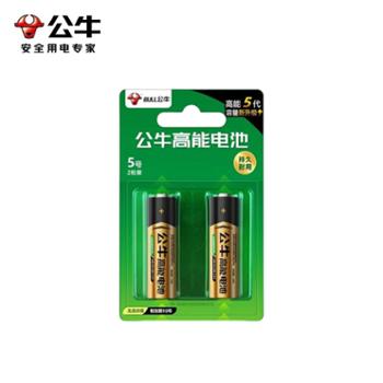 公牛/BULL&nbsp;5号碱性电池2粒装&nbsp;GNV-PCALR6
