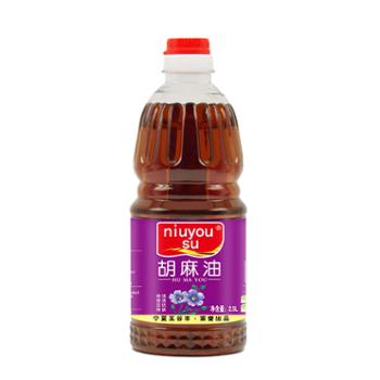 niuyousu 纯胡麻油 2.5L 物理压榨