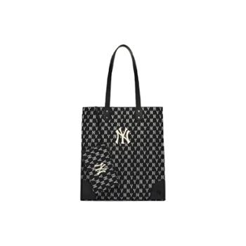 MLB美职棒 Monogram系列 NY纽约洋基队复古满印老花 聚酯纤维 子母包托特包Tote包购物袋单肩手提包 大号 男女同款3AORL031N
