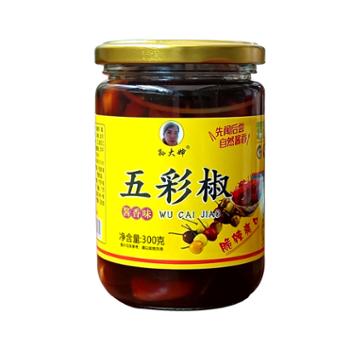 孙大婶 广西特产七彩泡椒五彩灯笼泡椒酱香味 300g/瓶*1瓶