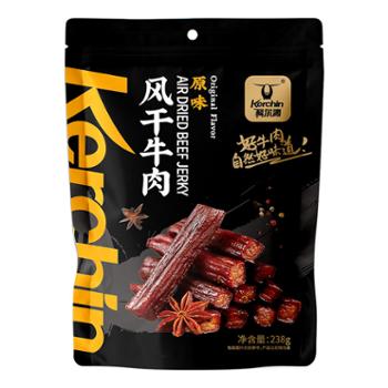 科尔沁&nbsp;科尔沁风干牛肉（配料清洁）偏硬&nbsp;238g*2袋